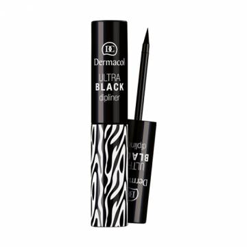 Жидкая подводка для глаз Dermacol Black Dipliner Черная, 2.8 мл Жидкая подводка для глаз Dermacol Black Dipliner Черная, 2.8 мл