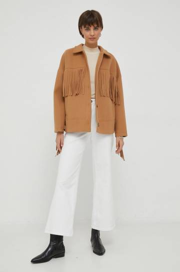 Куртка Artigli женская цвет коричневый переходная oversize Куртка Artigli женская цвет коричневый переходная oversize