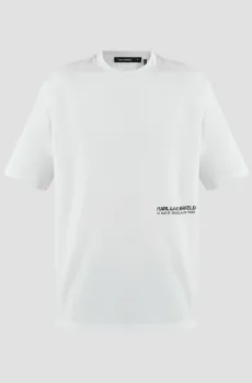 Мужская белая футболка Белый L Karl Lagerfeld 551230.755192;10