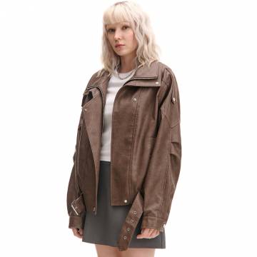 Cropp - Куртка зі штучної шкіри - коричневий Cropp - Куртка зі штучної шкіри - коричневий