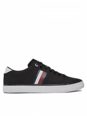 Tommy Hilfiger Снікерcи Th Hi Vulc Low Stripes Mesh FM0FM04946 Чорний Tommy Hilfiger Снікерcи Th Hi Vulc Low Stripes Mesh FM0FM04946 Чорний