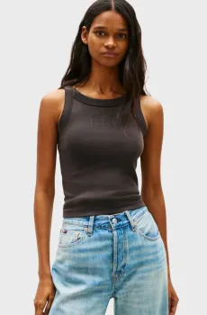 Женская черная майка TONAL Черный XS Tommy Jeans DW0DW22736