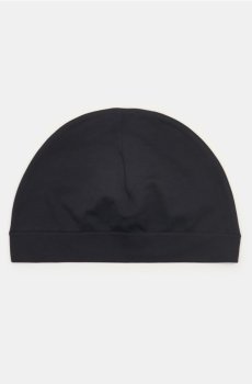 Облягаюча шапка з поліаміду та еластану - чорний