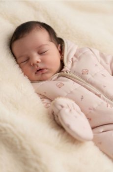 Зимовий комбінезон з рукавичками - бежевий