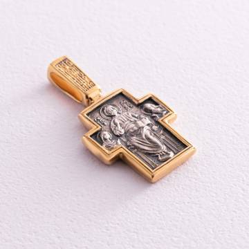 Серебряный крест с позолотой 131690 Серебряный крест с позолотой 131690