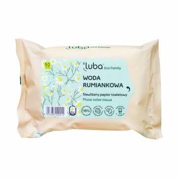 Влажная туалетная бумага Luba Eco Family с ромашковой водой, 50 шт Влажная туалетная бумага Luba Eco Family с ромашковой водой, 50 шт