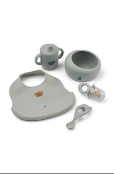 Набор столовых приборов и посуды для детей Liewood Mileah Baby Mealtime Set