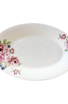Блюдо Limited Edition Rose овальное, белое, 25.5*16.5 см (YF6024-5)