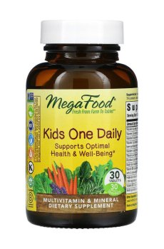 Мультивитамины и минералы для детей MegaFood Kids One Daily, 30 таблеток