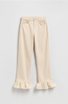 Reserved - Джинси з воланами - нюдовий - 581GE-02J
