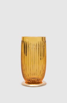 Желтый хрустальный стакан для ванной комнаты Elegance