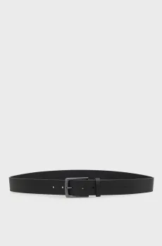 Мужской черный кожаный ремень CASUAL PIN BUCKLE PEBBLE 35MM Черный 95 Calvin Klein LV04D7095G