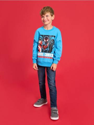 Світшот crewneck Marvel Comics - синій Світшот crewneck Marvel Comics - синій