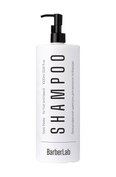 Безсульфатный шампунь для волос и бороды BarberLab Style Peaks Shampoo, 1 л