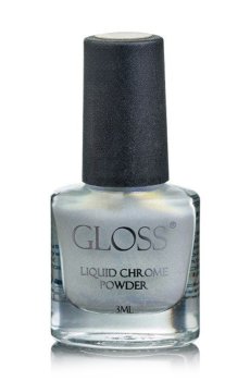 Уценка! Жидкая втирка для ногтей Gloss Liquid Chrome Powder 009, 3 мл