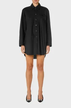 Женское черное платье D-DALIS Черный 38 Diesel A14568 0PCAL