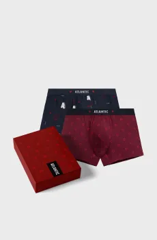 Мужские боксеры (2 шт) Разноцветный S Atlantic 2GMH-029