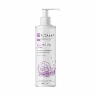 Крем для рук и ногтей Shelly Hand and Nail Cream с аллантоином, экстрактом улитки и маслом карите, 500 мл Крем для рук и ногтей Shelly Hand and Nail Cream с аллантоином, экстрактом улитки и маслом карите, 500 мл