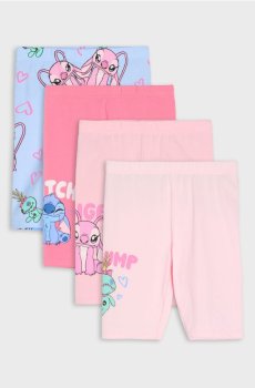 Байкерські шорти 4 pack Lilo & Stitch - різнобарвний