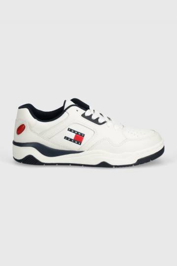 Кроссовки Tommy Jeans TJM LOGO EXECUTION BASKET цвет белый EM0EM01379 Кроссовки Tommy Jeans TJM LOGO EXECUTION BASKET цвет белый EM0EM01379