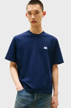 Мужская темно-синяя футболка 90S POP Синий L Tommy Jeans DM0DM21785