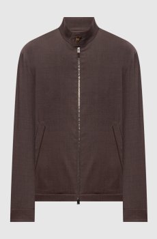 Коричневая куртка из шерсти