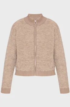 Женский бежевый кардиган Бежевый L Guess W5BR56.Z0702;F1AX