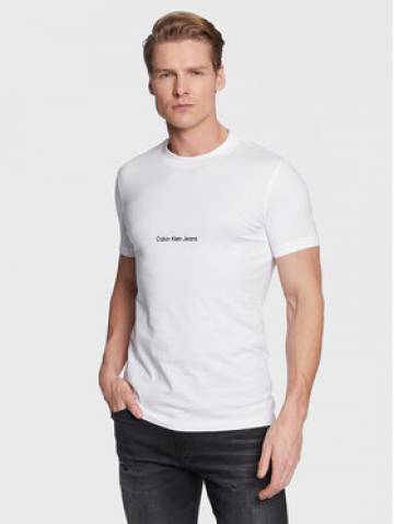 Calvin Klein Jeans Футболка J30J322848 Білий Slim Fit Calvin Klein Jeans Футболка J30J322848 Білий Slim Fit