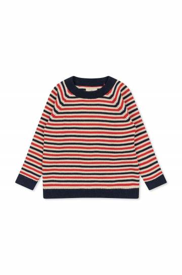 Детская хлопковая кофта Konges Sløjd цвет красный узор