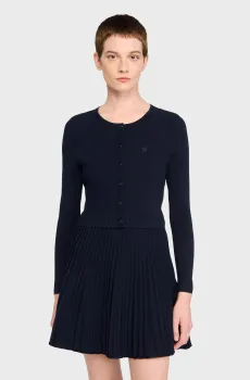 Женский темно-синий кардиган Синий XS Sandro SFPCA01294_Navy Blue