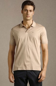 Louis Philippe Sport Men Brand Logo Polo Collar T-shirt