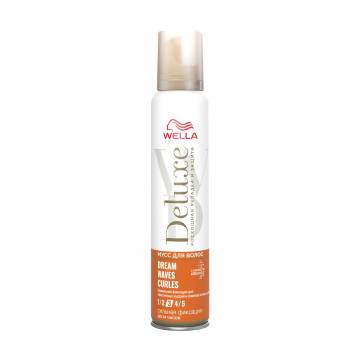 Мусс для волос WELLA Deluxe Dream Waves Curls сильная фиксация, 200 мл Мусс для волос WELLA Deluxe Dream Waves Curls сильная фиксация, 200 мл