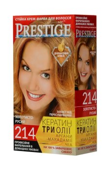 Стойкая крем-краска для волос Vips Prestige 214 Золотисто-русый, 100 мл