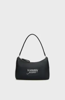 Женская черная сумка BOLD SCRIPT Черный ONESIZE Tommy Jeans AW0AW19052