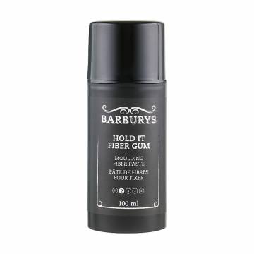 Моделирующая паста для укладки бороды и усов Barburys Hold It Fiber Gum, 100 мл Моделирующая паста для укладки бороды и усов Barburys Hold It Fiber Gum, 100 мл