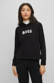 Женское черное худи Черный S BOSS 50468367;001