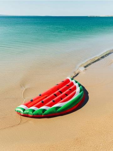 Надувний матрац - червоний