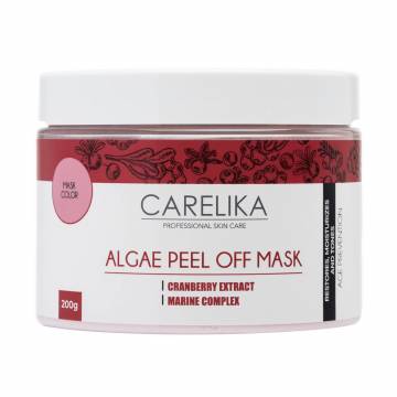Альгинатная маска для лица Carelika Algae Peel Off Mask Cranberry Extract на основе водорослей с экстрактом клюквы, 200 г Альгинатная маска для лица Carelika Algae Peel Off Mask Cranberry Extract на основе водорослей с экстрактом клюквы, 200 г