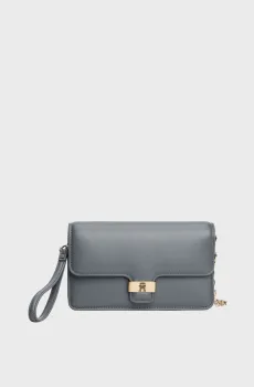 Женский серый клатч HERITAGE Серый ONESIZE Tommy Hilfiger AW0AW18288