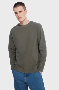 Мужской коричневый лонгслив Коричневый S SPRINGFIELD 8832417