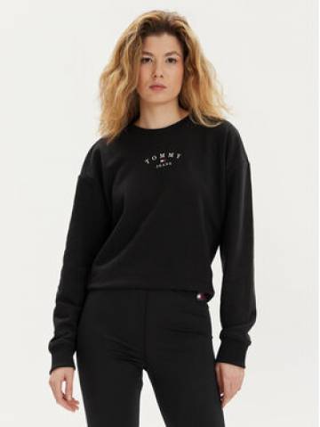 Tommy Jeans Світшот Essential Logo DW0DW18143 Чорний Regular Fit Tommy Jeans Світшот Essential Logo DW0DW18143 Чорний Regular Fit