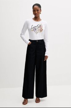 Хлопковый лонгслив Liu Jo