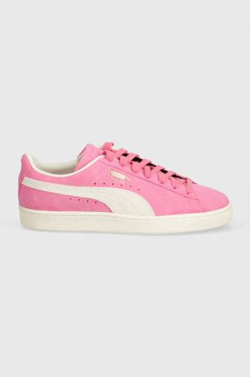 Замшевые кроссовки Puma Suede Neon цвет розовый 396507 Замшевые кроссовки Puma Suede Neon цвет розовый 396507