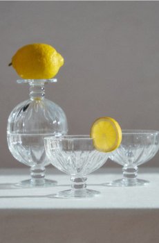 Креманки для морозива з рельєфним візерунком 4 pack - clear