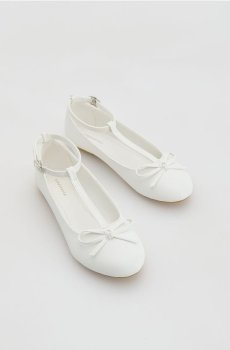 Reserved - Балетки зі штучної шкіри - білий - 818IS-00X