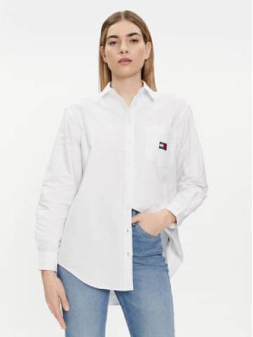 Tommy Jeans Сорочка Badge DW0DW17807 Білий Relaxed Fit Tommy Jeans Сорочка Badge DW0DW17807 Білий Relaxed Fit