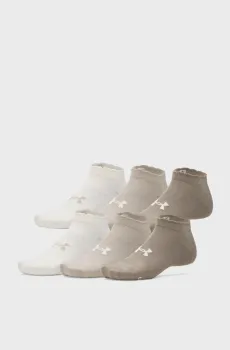 Бежевые носки (6 пар) Unisex UA Essential 6pk Low Бежевый 42-47.5 Under Armour 1386239-200