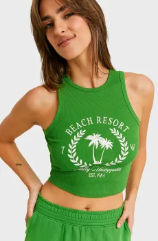 Женский зеленый топ Зеленый XS Tally Weijl SSLCOWIDAL2