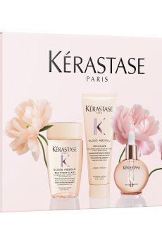 Набор для волос Kerastase Mini Gloss Absolu (шампунь-ванна, 80 мл + кондиционер, 75 мл + масло, 45 мл)