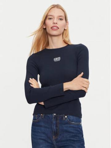 Guess Jeans Блузка W4BI59 KA0H1 Cиній Slim Fit Guess Jeans Блузка W4BI59 KA0H1 Cиній Slim Fit